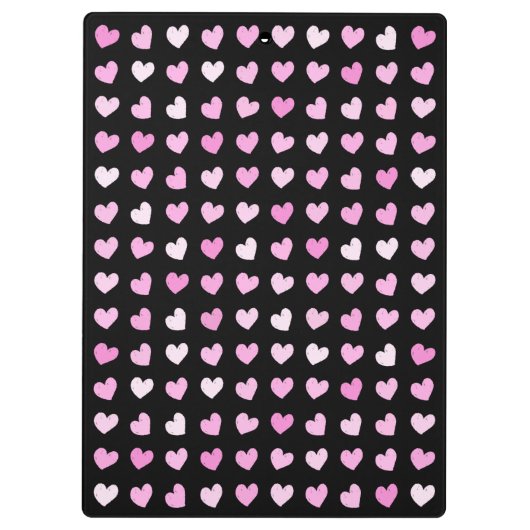 Roze harten patroon klembord (Achterkant)