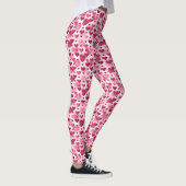 Roze harten patroon leggings (Rechts)