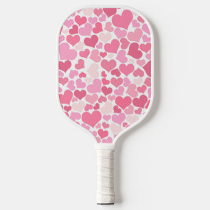 Roze harten Patroon Pickleball Paddle