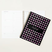 Roze harten patroon planner (Display)