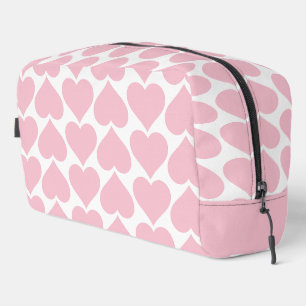 Roze harten patroon, romantisch, liefde toilettasje