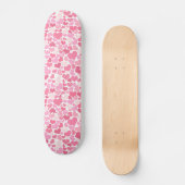 Roze harten patroonmeisjes skateboard (Voorkant)