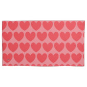 Roze harten Pillow HAMbyWG Kussensloop (Voorkant-Links)