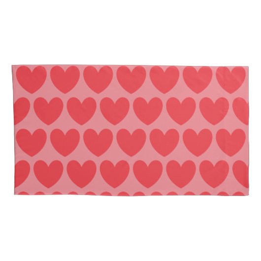 Roze harten Pillow HAMbyWG Kussensloop (Achterkant-Rechts)