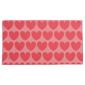 Roze harten Pillow HAMbyWG Kussensloop (Voorkant-Rechts)