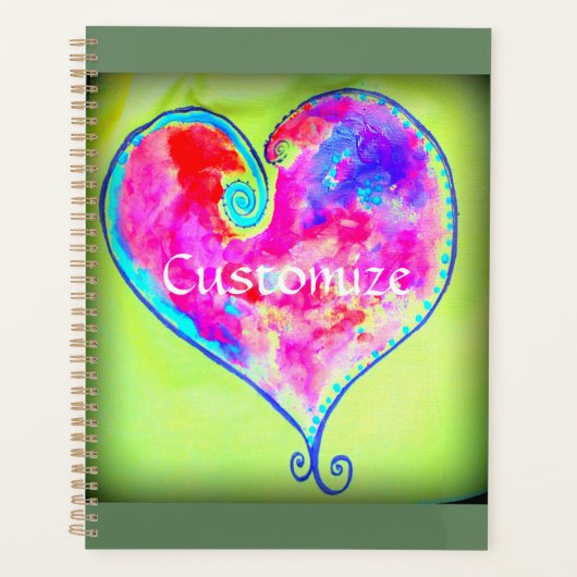 roze harten planner (Voorkant)