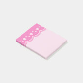 Roze harten post-it® notes (Schuin)