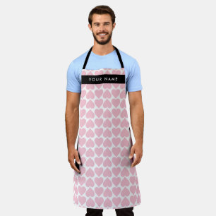 Roze harten, Romantisch, Jouw naam, Personaliseer Schort