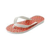  roze harten rood kinder teenslippers (Schuin)