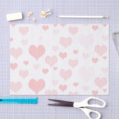 Roze harten tissuepapier (Craft)