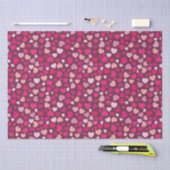 Roze harten tissuepapier (Craft)