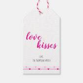 Roze harten Valentijnsdag Gift Labels Cadeaulabel (Voorkant)