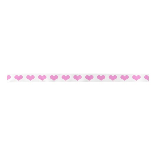Roze harten Valentijnsdag Satin Ribbon Lint (Voorkant)