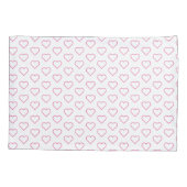 Roze harten - Voeg je favoriete kleuren toe Kussensloop (Achterkant)