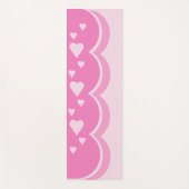 Roze harten yogamat (Voorkant)