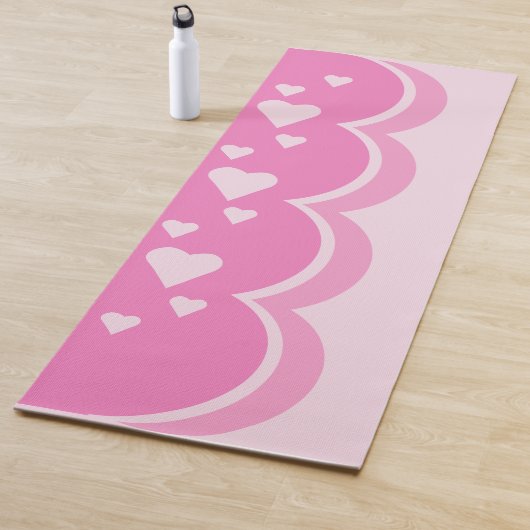 Roze harten yogamat (In situ)