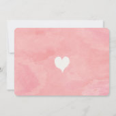 Roze hartenliefhebber eerste eerste verjaardag Uit Kaart (Achterkant)