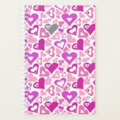Roze hartenplank planner (Voorkant)