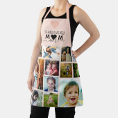 Roze harthart Groest mam ooit foto collage Schort (Insitu)