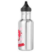Roze harthugs en Kisses Waterfles (Rechts)
