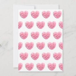 Roze Hartjes Kerstkaarten Feestdagenkaart