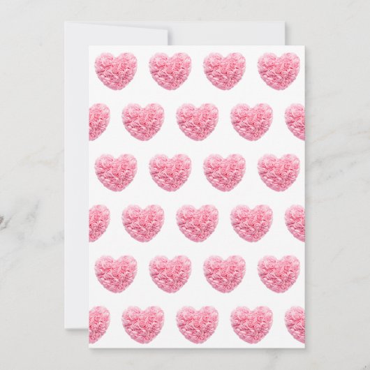 Roze Hartjes Kerstkaarten Feestdagenkaart (Voorkant)