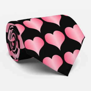 Roze Hartjes Ontwerp Stropdas