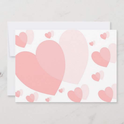 Roze Hartjes Ontwerp Trouw Save The Date (Achterkant)