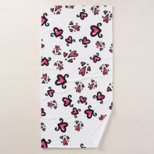 Roze Hartjes Patroon – Schattig Doodle Design