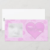 Roze Hartjes Valentijns Foto Kaarten (Voorkant / Achterkant)