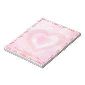  roze hartklare valentijndag notitieblok (Gedraaid)