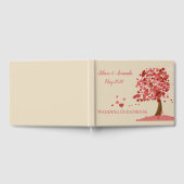 Roze hartoirbruiloft gastenboek (Volledig)