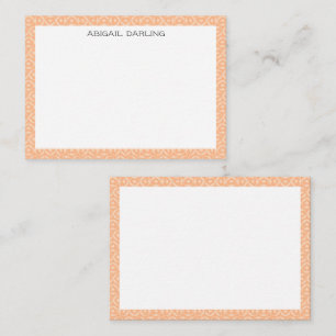 Roze hartprint textuur notitiekaart notitiekaartje