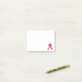 Roze hartritmebestrijding Borstkanker Aangepast Post-it® Notes (Op bureau)