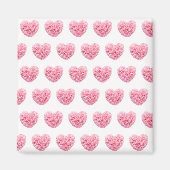 Roze hartstuk Magnet Magneet (Voorkant)