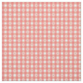 Roze Heart Gingham Stof (Swatch)