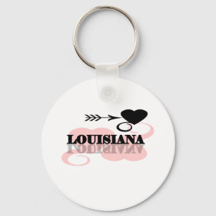 Roze Heart Louisiana Sleutelhanger