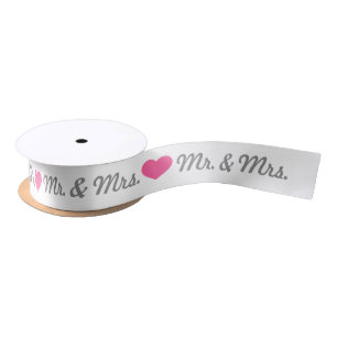 Roze Heart Mr. & Mrs Wedding Lint