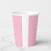 Roze Heat Patterns Valentijnsdag Party 2024 Schatt Papieren Bekers (Links)