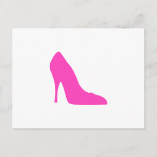 Roze heels briefkaart