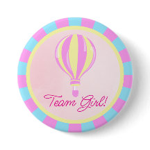 Roze Heet Luchtballon Geslacht Reveal Team Meisje