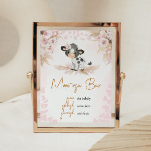 Roze Heilige Koe Baby shower Moeder Osa Bar Poster