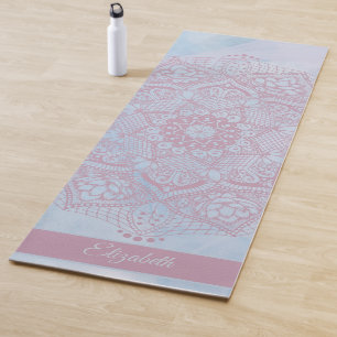  roze Heilige Lotus Flower Blossom Mandala Yogamat