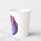 Roze Heks Cauldron Halloween Meisje Baby shower Papieren Bekers (Links)