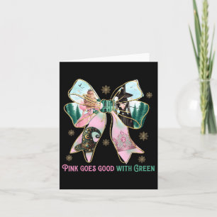 Roze heks gaat goed met groene Halloween heks Kaart