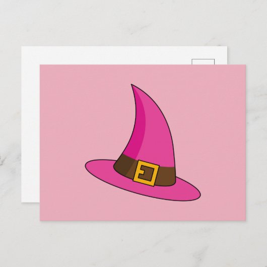 Roze Heks Pet Feestdagenkaart (Voorkant / Achterkant)