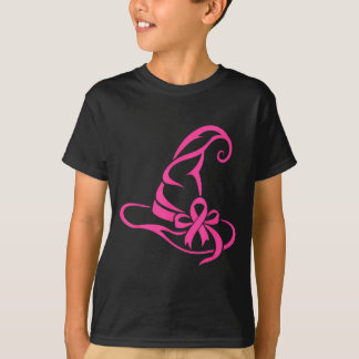 Roze heksenhoed borstkanker bewustzijn lint t-shirt