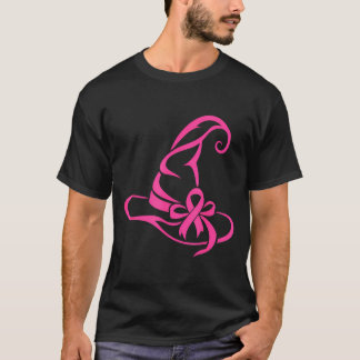 Roze heksenhoed borstkanker bewustzijns lint t-shirt