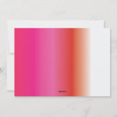 Roze & heldere niet-traditionele kerst Kaart (Achterkant)