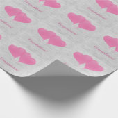 Roze hemelballonnen Wrapping Paper Cadeaupapier (Hoek)